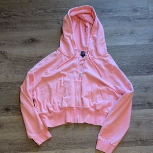 GAP Light Pink Zip-Up Hoodie